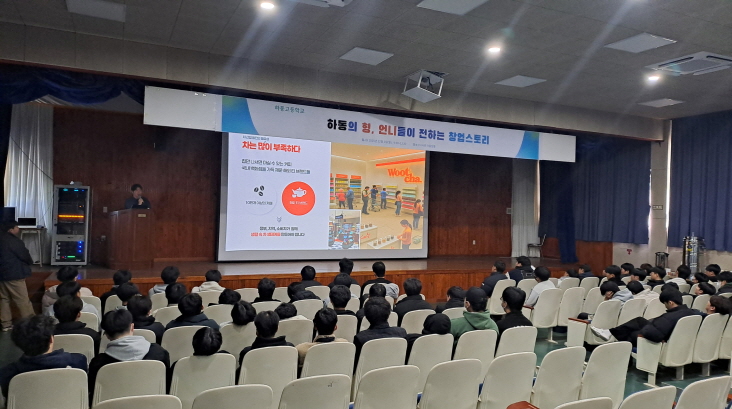 하동고, 지역 내 청년 창업가 초청 강연회 열어 - 관련이미지1
