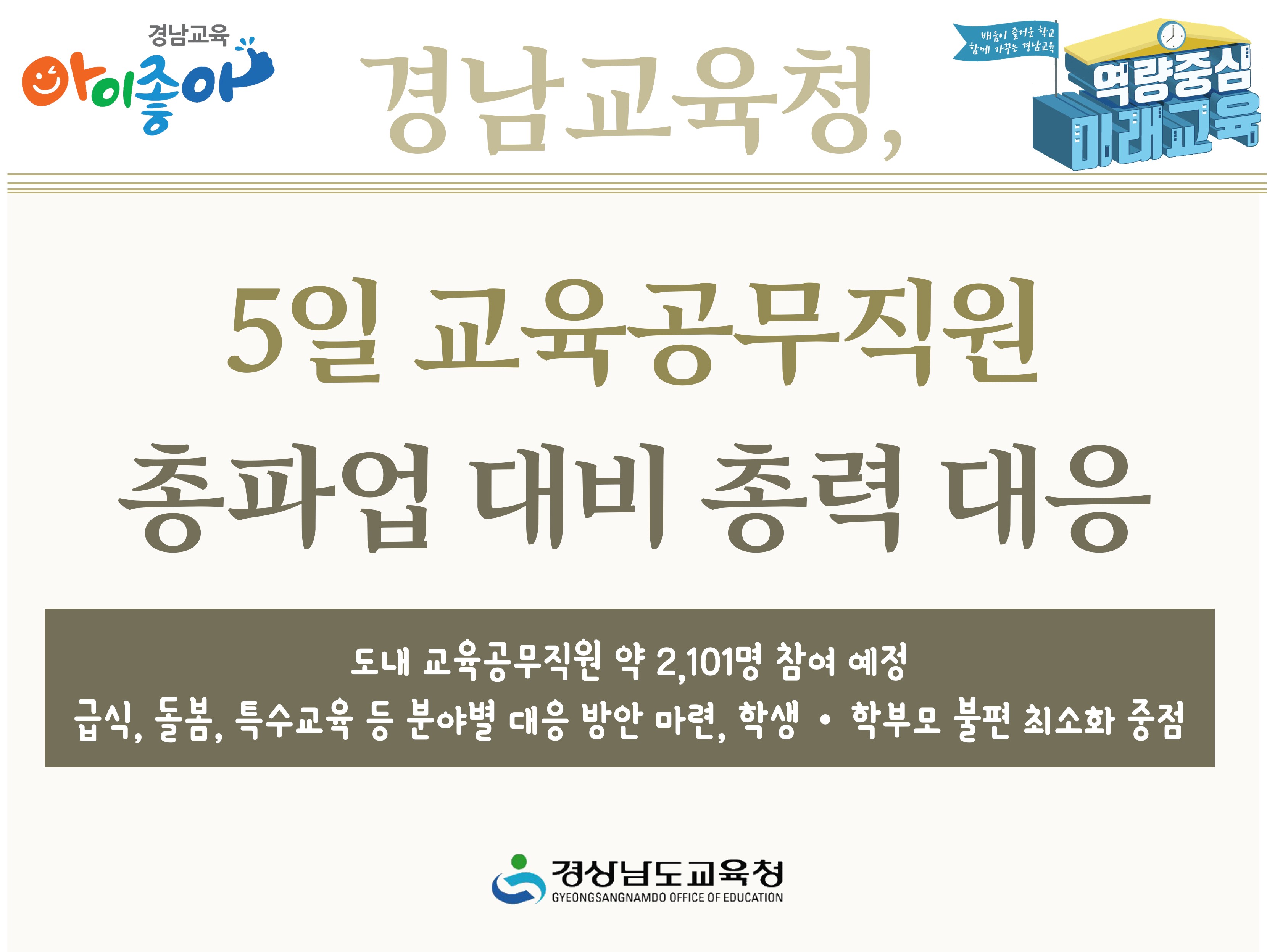 경남교육청, 5일 교육공무직원 총파업 대비 총력 대응  - 관련이미지1