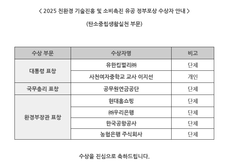사천여중 교사 이지선, ‘2025 탄소중립 생활 실천 국민대회’ 대통령 표창 수상 - 관련이미지3