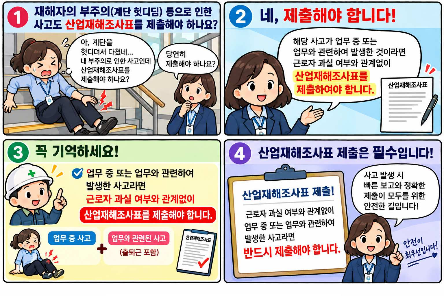 헷갈리는 산업재해 발생 보고 ‘4컷 만화’로 쉽게 알린다 - 관련이미지1