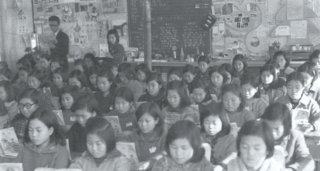 1973년 덕산초 교실