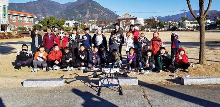 가조초등학교 드론교육