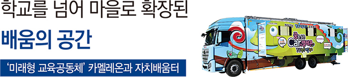 학교를 넘어 마을로 확장된 배움의 공간 ‘미래형 교육공동체’ 카멜레온과 자치배움터